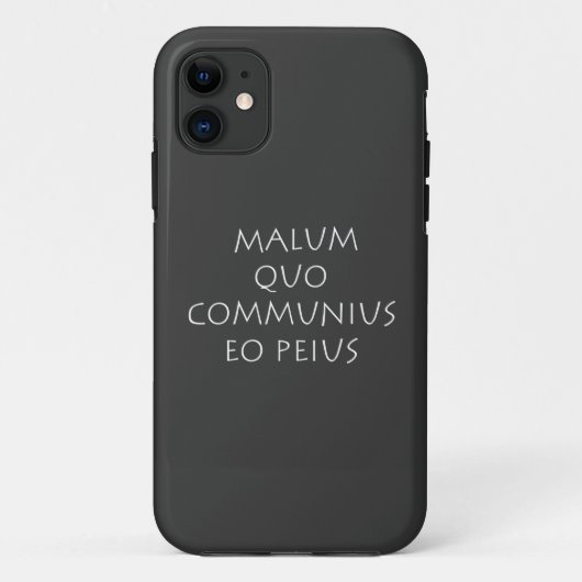 Malum quo communius eo peius Case-Mate iPhone case (Achterkant)