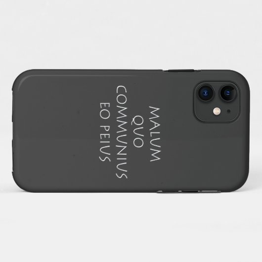 Malum quo communius eo peius Case-Mate iPhone case (Achterkant (horizontaal))