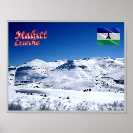 Maluti - Lesotho - Poster (Voorkant)