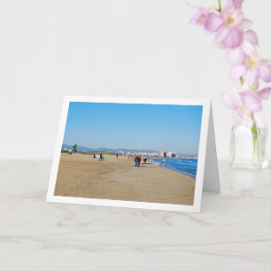 Malvarossa-strand in Valencia, Spanje Kaart