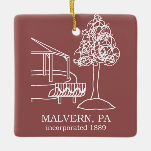 Malvern PA - Holiday Ornament (Voorkant)