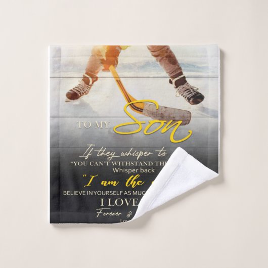 Mam aan mijn zoon Gift, zoon Birthday Gift Idee Washandje (Wasdoekje)