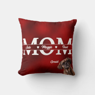 Mam... Aangepast drie namen plus hond Kussen