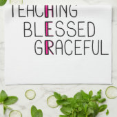 Mam Anagram Verbazingwekkende liefdevolle moeder Theedoek (Gevouwen)