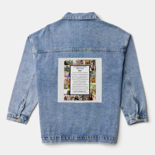 Mam appreciatie Moederdag 22 Fotocollage Denim Jacket