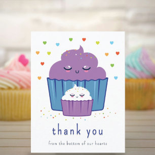 Mam & Baby Cupcake Bedankkaart