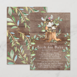 Mam & Baby Moose Baby shower Boek voor Baby Kaart