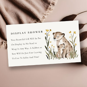 Mam Baby Tijger Loofwerk Display Shower Baby Showe Informatiekaartje