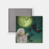 Mam, Bat en Moon Halloween Magneet (Voorkant / Achterkant)