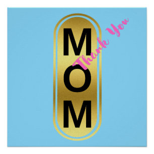 Mam, Bedankt! Perfect Poster