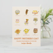 Mam Bedankt voor Funny Moederdag Gezegde Feestdagenkaart (Staand voorkant)