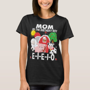 Mam Birthday Boy Old MacDonald Birthday Party Matc T-shirt