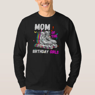 Mam Birthday Rolling Schaats Birthday Family Party T-shirt
