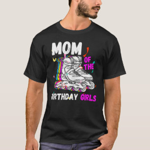 Mam Birthday Rolling Schaats Birthday Family Party T-shirt