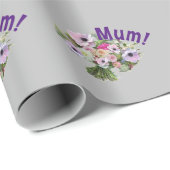 Mam! Bloemen Cadeaupapier (Rol Hoek)