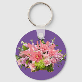 Mam! Bloemen Sleutelhanger