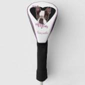 Mam Boston Terrier dog Golf Driver cover (Voorkant)