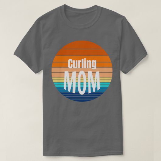 Mam-cadeau krullen t-shirt (Design voorkant)