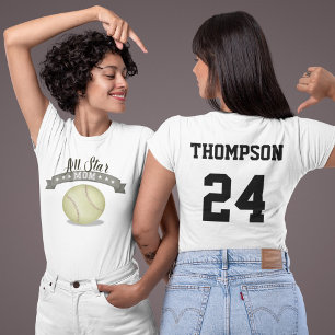 Mam Cute Whimsical All Star Softball Sign T-shirt