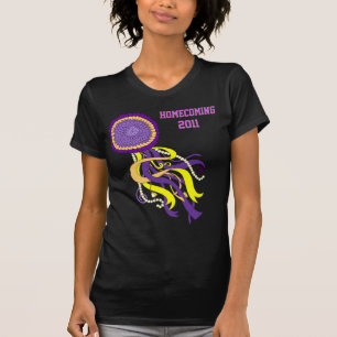 Mam dames T-shirt Paars en Gold