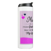 Mam, dankbaar dat je in mijn leven bent thermosbeker (Gedraaid links)