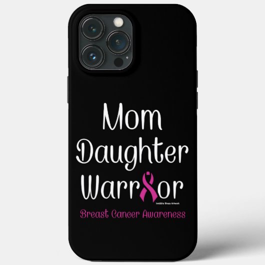 Mam Daughter Warrior.. Borstkanker Case-Mate iPhone Case (Achterkant)