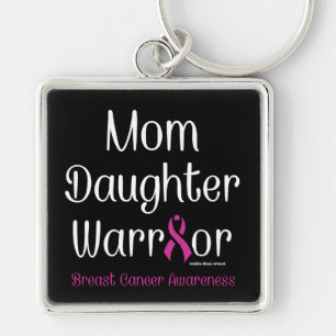 Mam Daughter Warrior.. Borstkanker Sleutelhanger