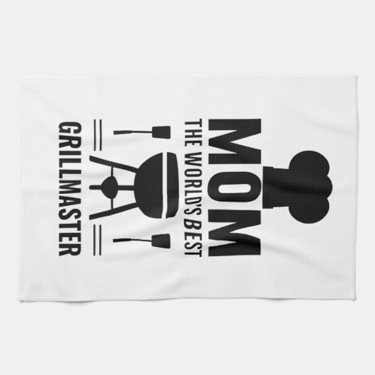 Mam de beste Grillmaster keukenhanddoek ter wereld (Horizontaal)