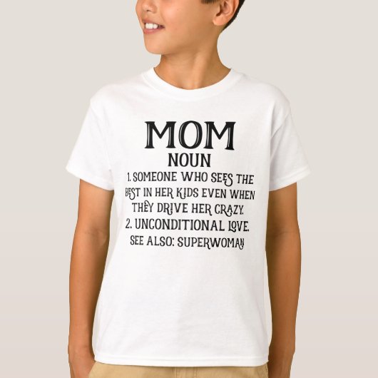 Mam Definition Funny Anti-valentijnen T-shirt (Voorkant)
