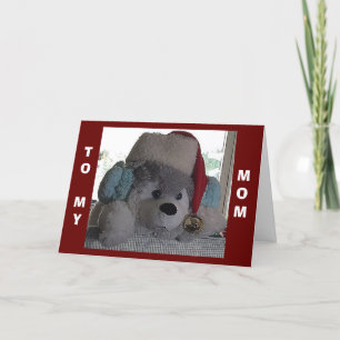 MAM-DEZE GELUKKIGE PUP ZEGT SPECIALE KERSTWENSEN FEESTDAGEN KAART