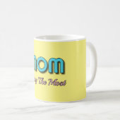 Mam doet het meeste - grappige moederoffertes koffiemok (Voorkant rechts)