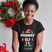 Mam elf familie die kerstmis afdekt t-shirt