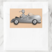 Mam en autostickers rechthoekige sticker (Tas)