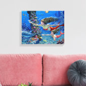 mam en baby canvas afdruk (Insitu (Woonkamer))