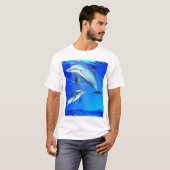 Mam en Baby Dolphin T-shirt (Voorkant volledig)