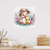 Mam en Baby Duck Poster (Keuken)