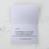 Mam en Baby Elephant Paars Hartelijk dank Kaart (Binnen)