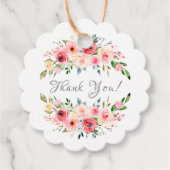 Mam en Baby Elephant Shower Favor Gift Label (Voorkant)