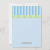 Mam en Baby Giraffe Baby Boy Shower Invitation Kaart (Achterkant)