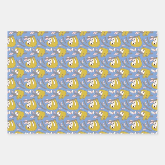 Mam- en Baby-gleufpatroonset van 3 Inpakpapier Vel (Voorkant 2)