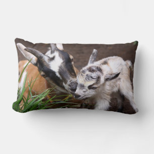 Mam en Baby Goat Kussen