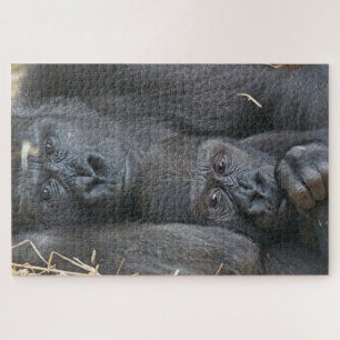Mam en Baby Gorilla Legpuzzel