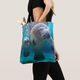 Mam en Baby Manatee (drie zusters pit) Draagtas