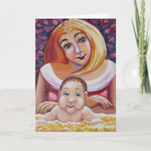 Mam en baby - Moederdag Kaart