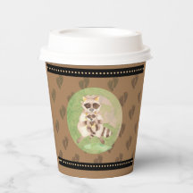 Mam en Baby Raccoon Shower Hot Beverage Cups