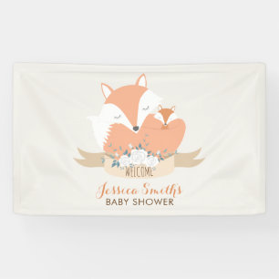 Mam en Baby Red Fox Baby shower Spandoek