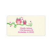 Mam en Baby Uil Custom Label (Voorkant)