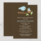 Mam en Baby Vogelboeien Baby shower Kaart (Voorkant / Achterkant)