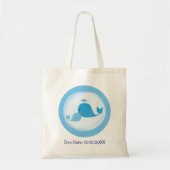 Mam en Baby Whale Bag Tote Bag (Voorkant)