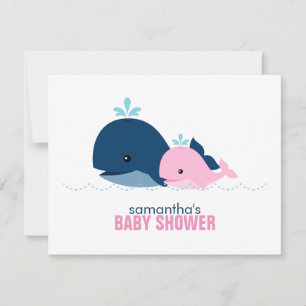 Mam en Baby Whale Ma Advice Kaarten {roze}